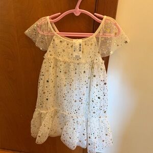 The Children's Place White Starry Dress